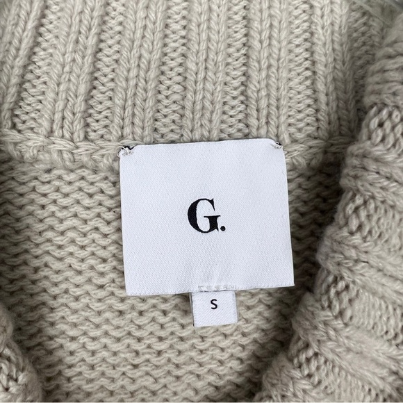 Goop G Label Meg Argyle Wool Knit Turtleneck Sweater - Picture 6 of 7